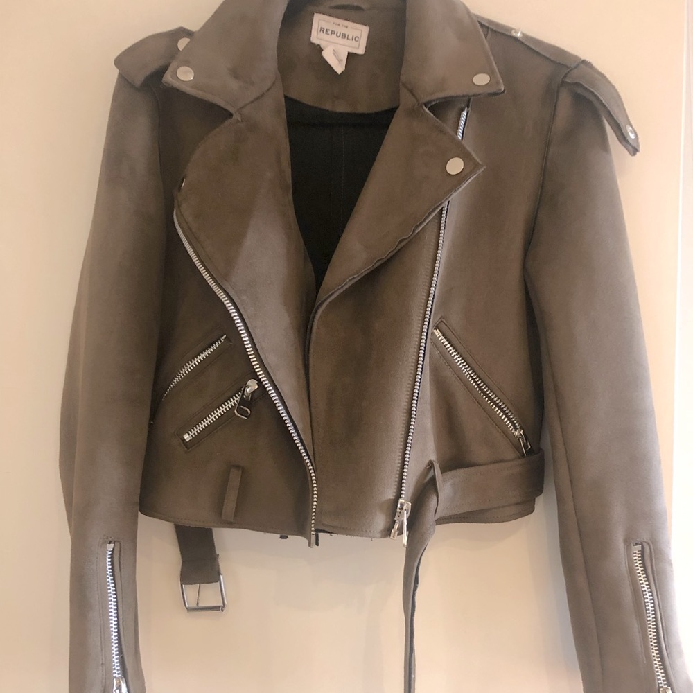 Brown motto coat